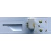 KIT DE LED'S PARA TV HITACHI (4 PIEZAS) / NUMERO DE PARTE TCL50D09-ZC22AG-01 / 303TC500031 / E469119 / 4C-LB500T-ZC1 / TC500M01 / 2300000732-1 / PANEL LVU500CMDX E0004 / MODELO 50R81